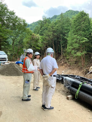 8月18日県道槍ヶ岳矢村線（通称•中房線）現地視察